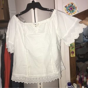Solitaire white off the shoulder too